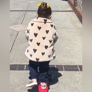 H&M toddler girl Teddy Jacket in 3T